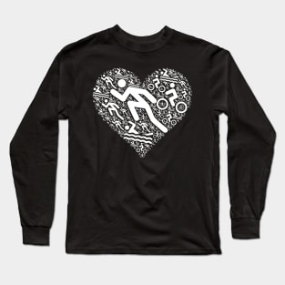 Triathlon Heart | Gift Idea for Triathletes Long Sleeve T-Shirt